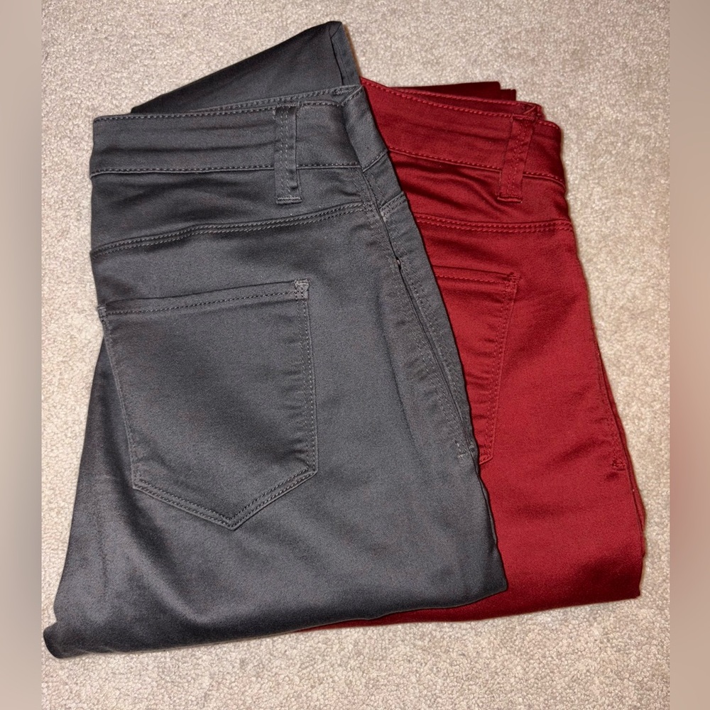 TWO Tinsel Denim Couture Burgundy & charcoal